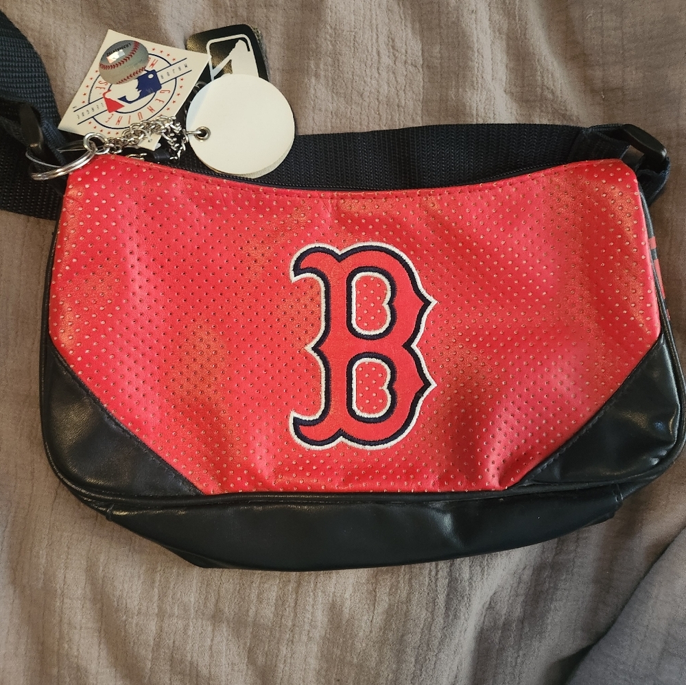Stylish Red and Black Crossbody Bag